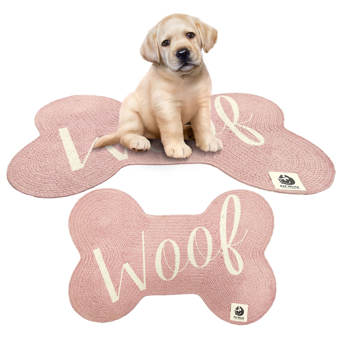 Tailworld Bone Shape Cotton pet mat- Woof