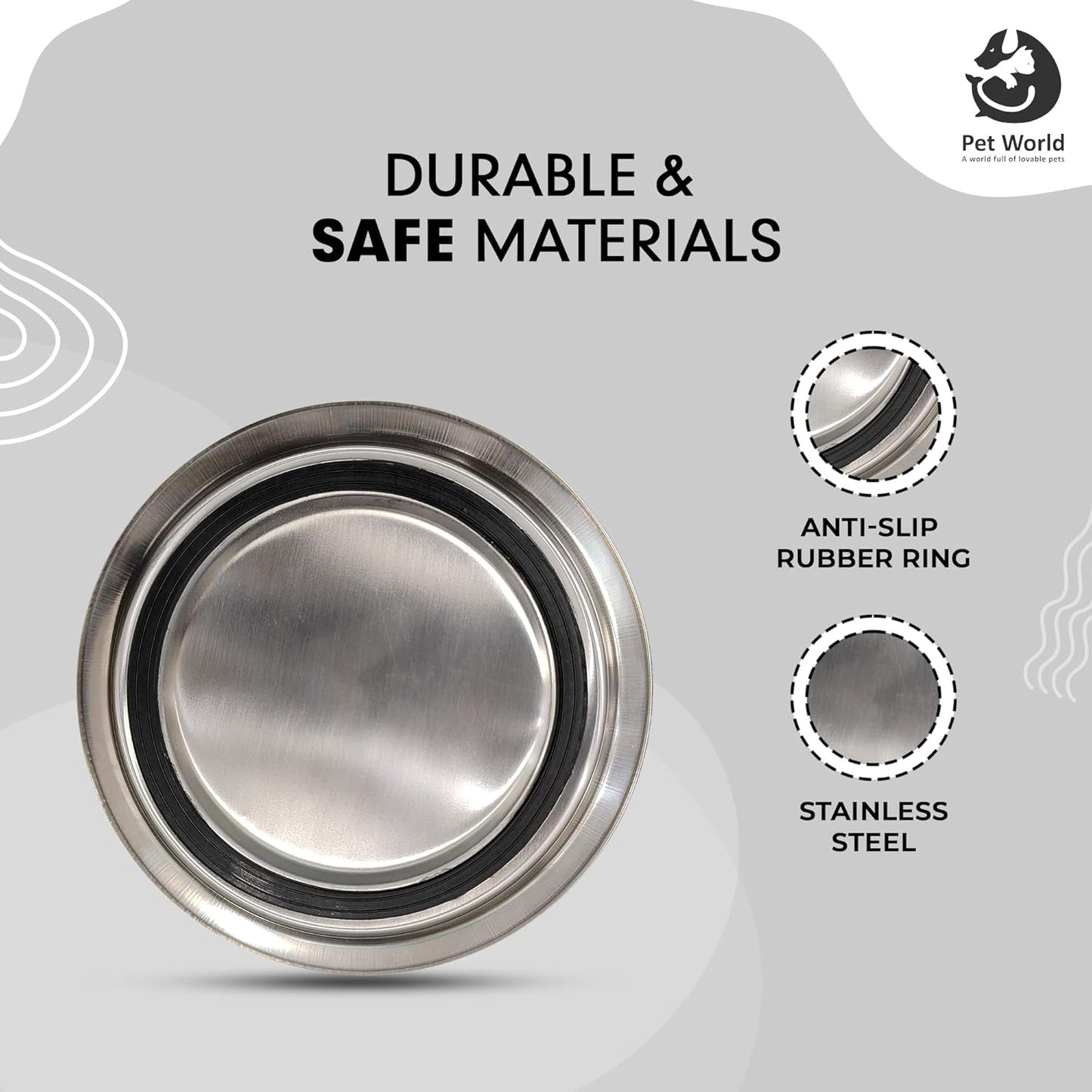 stainless steel dog bowl 1600 ml