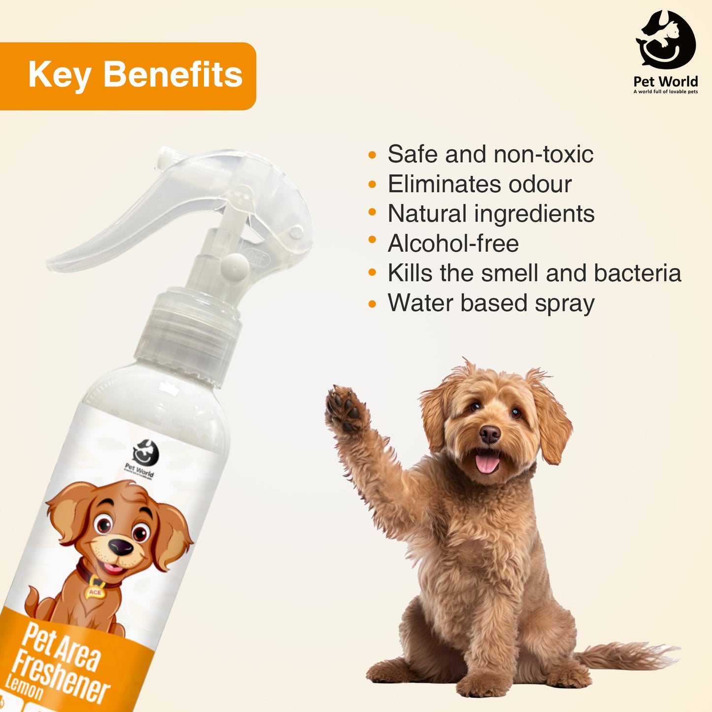 Safe and non toxic pet area freshener
