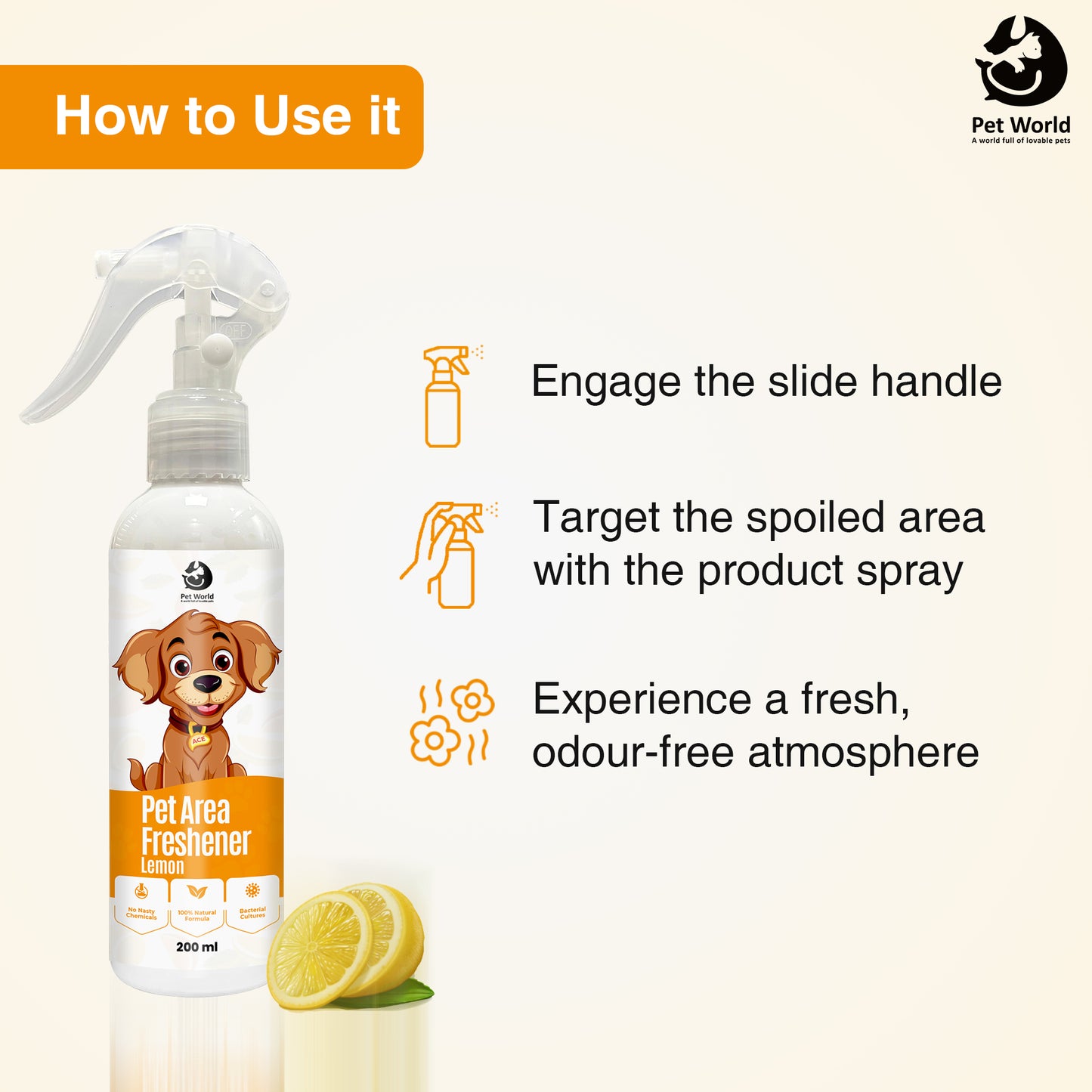 how to use dog air freshener