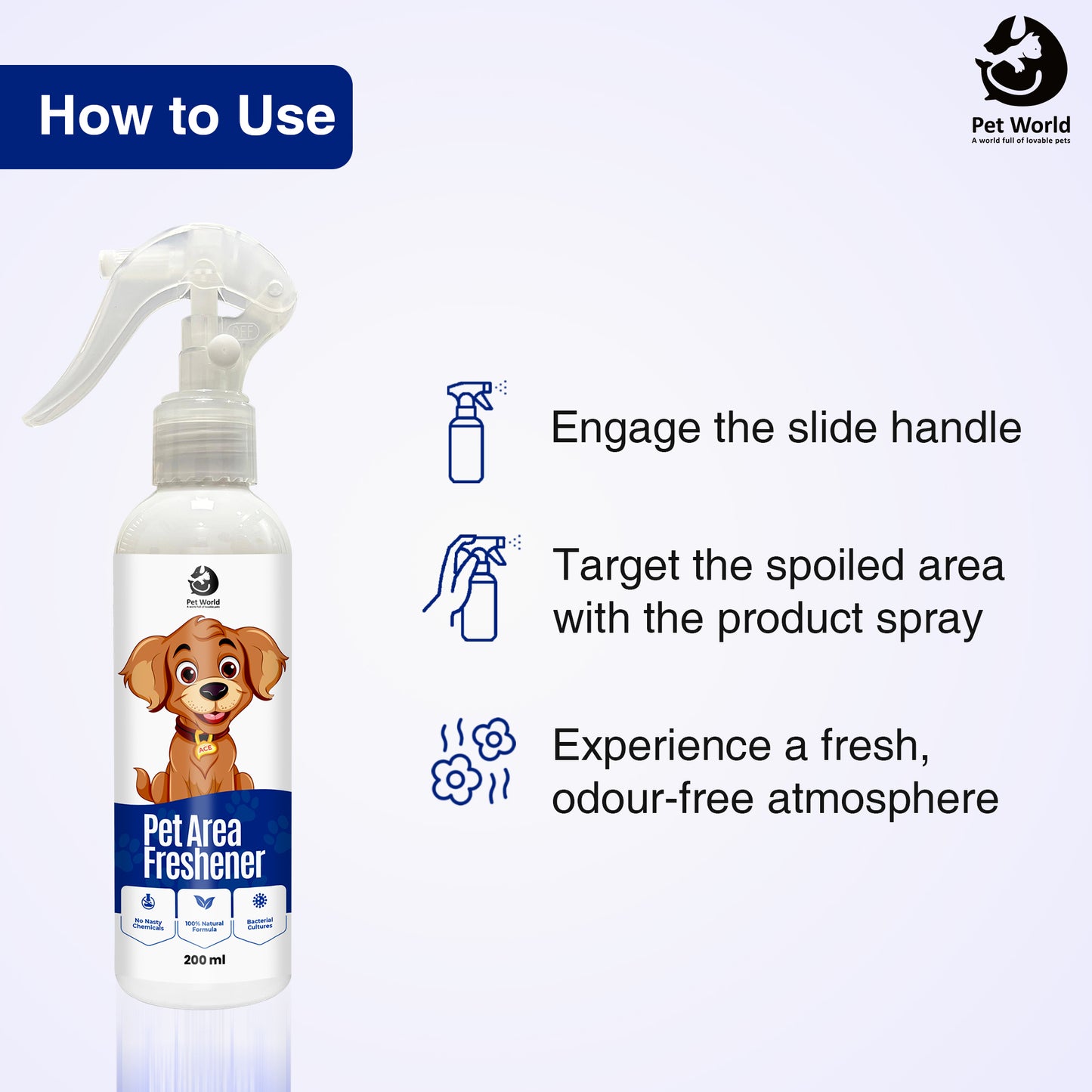 How to use pet area freshener