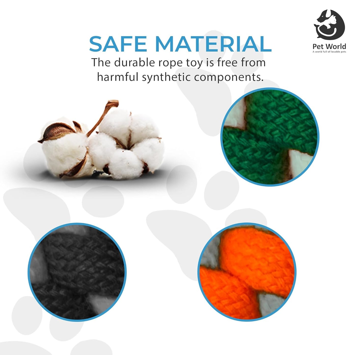 safe material for rope toy dogs