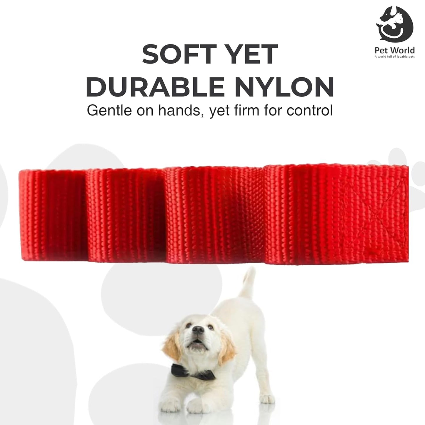Tailworld Soft Nylon Dog Harness - Red