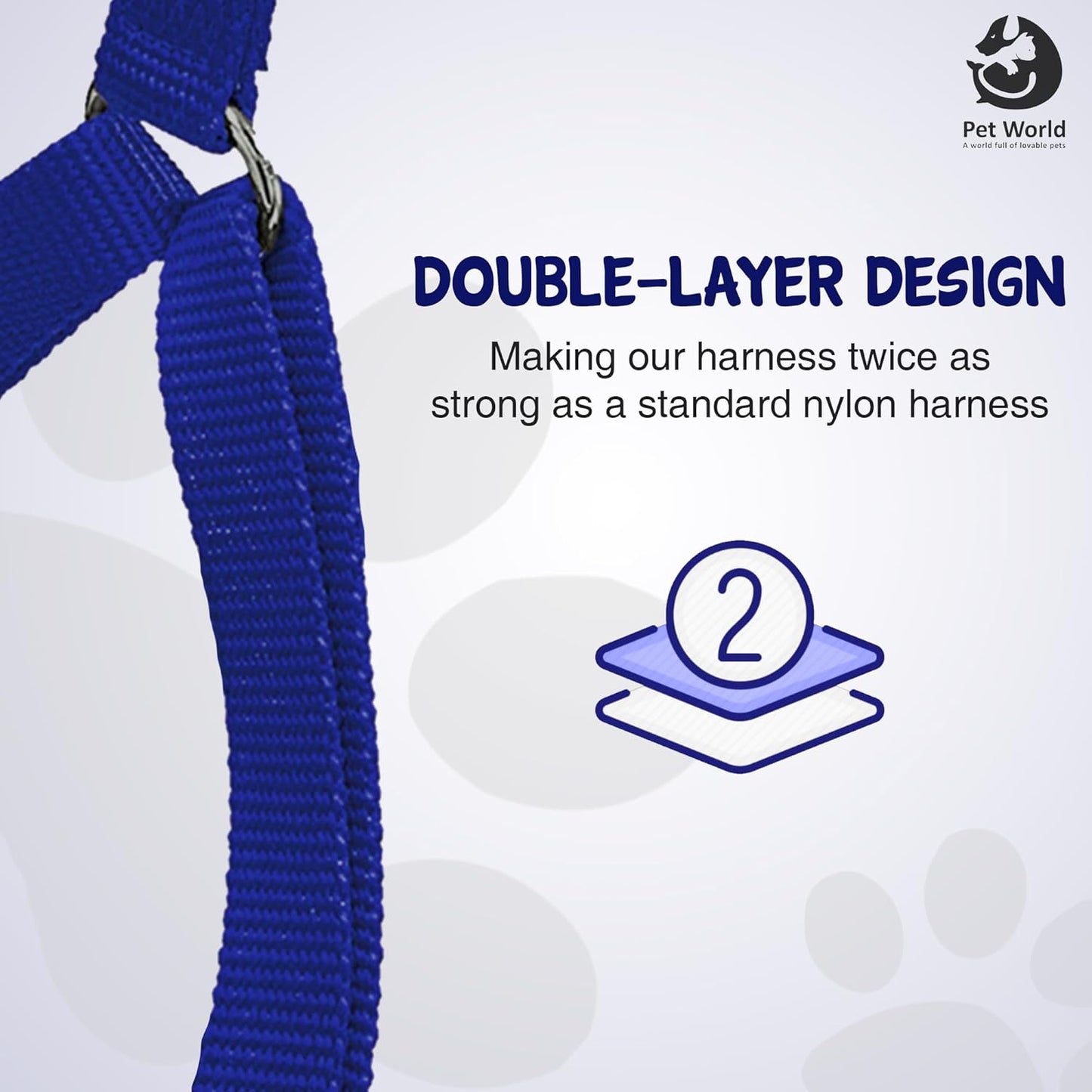Tailworld Soft Nylon Dog Harness - Large