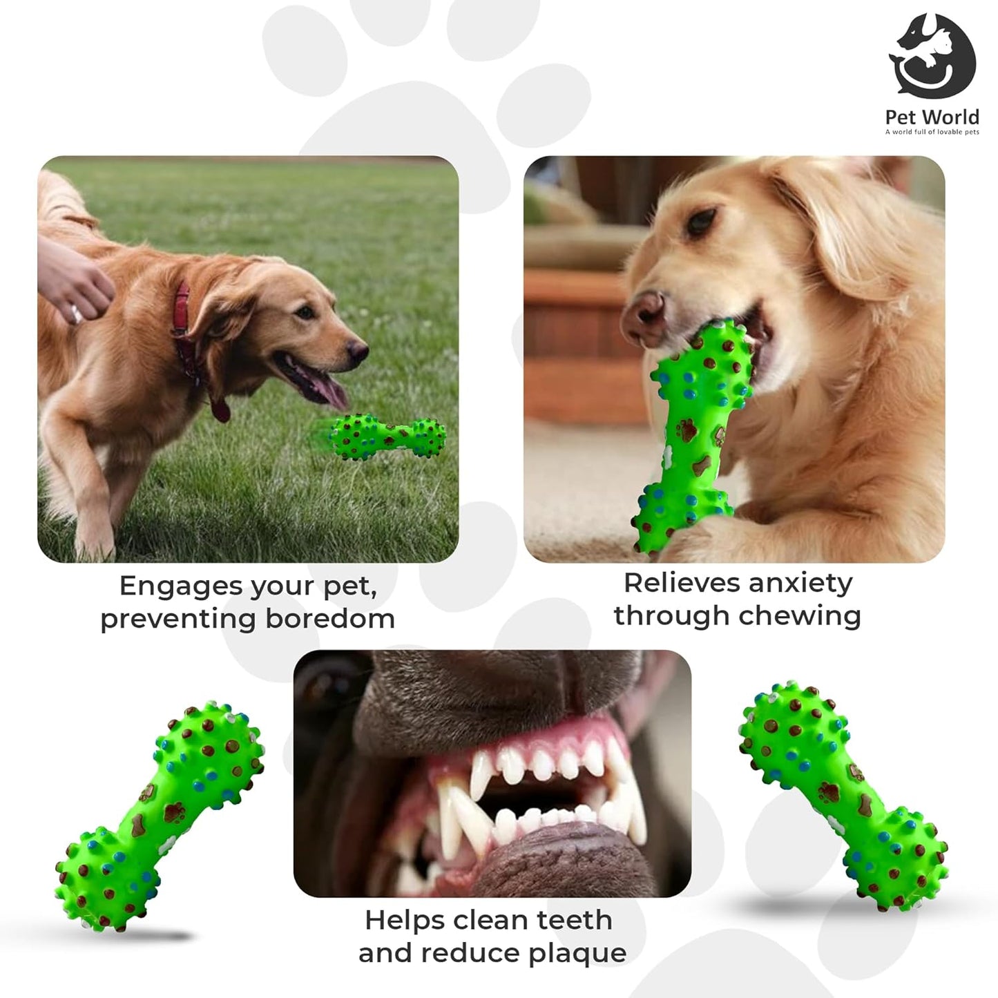 Tailworld Vinyl Spike Dumbell Dog Toy