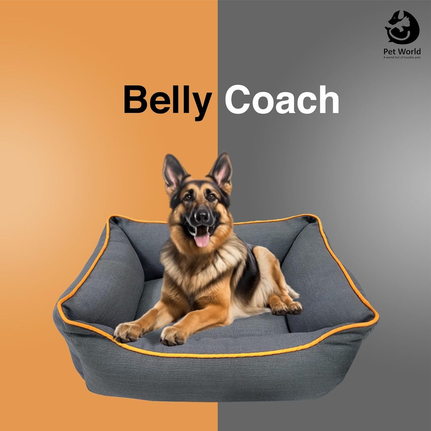 Belly coach dog bed