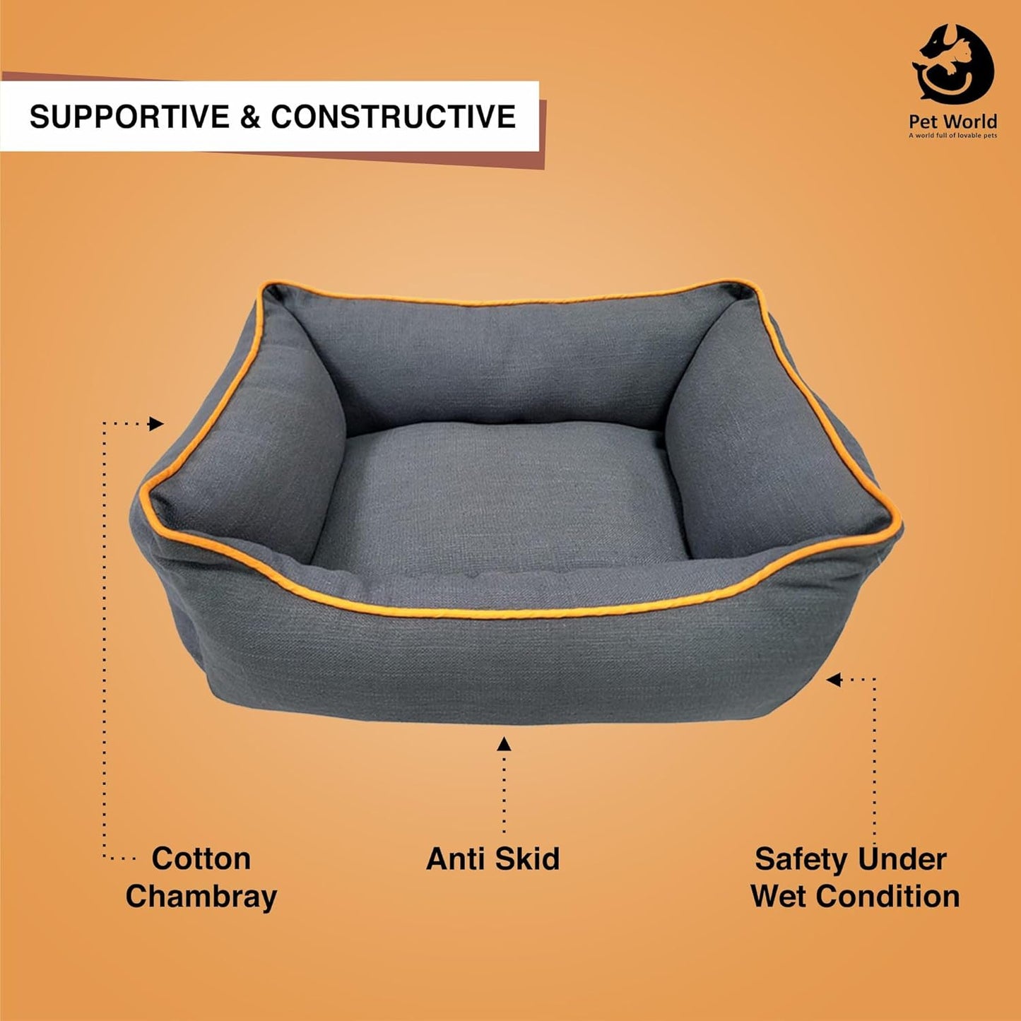 buy anti skid pet bed
