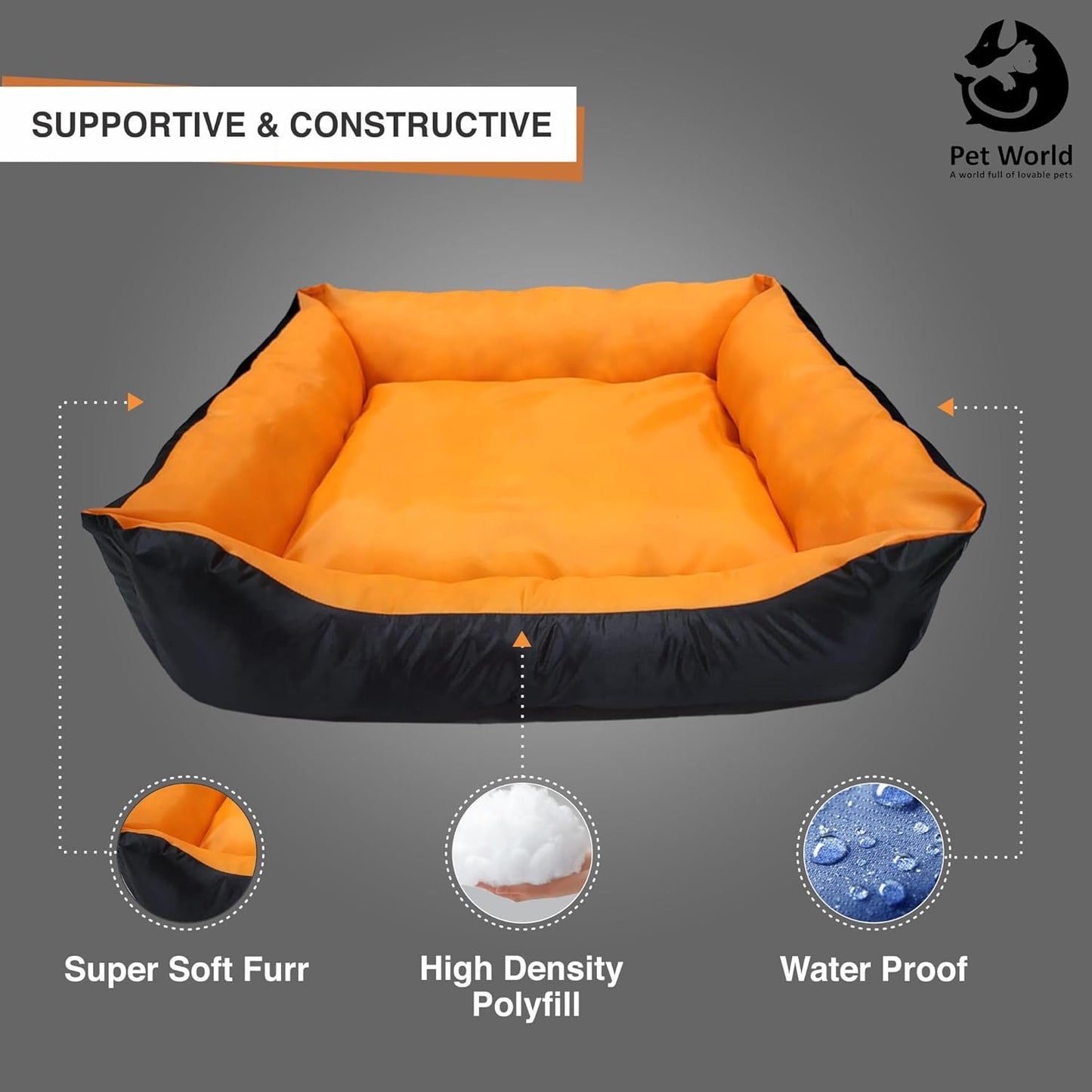 Supportive and Constructive Outdoor PET Bed