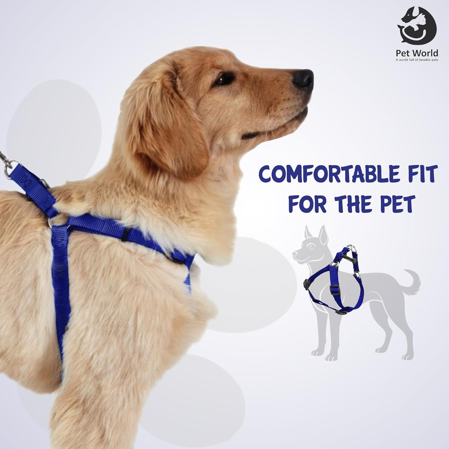 Tailworld Soft Nylon Dog Harness - Large