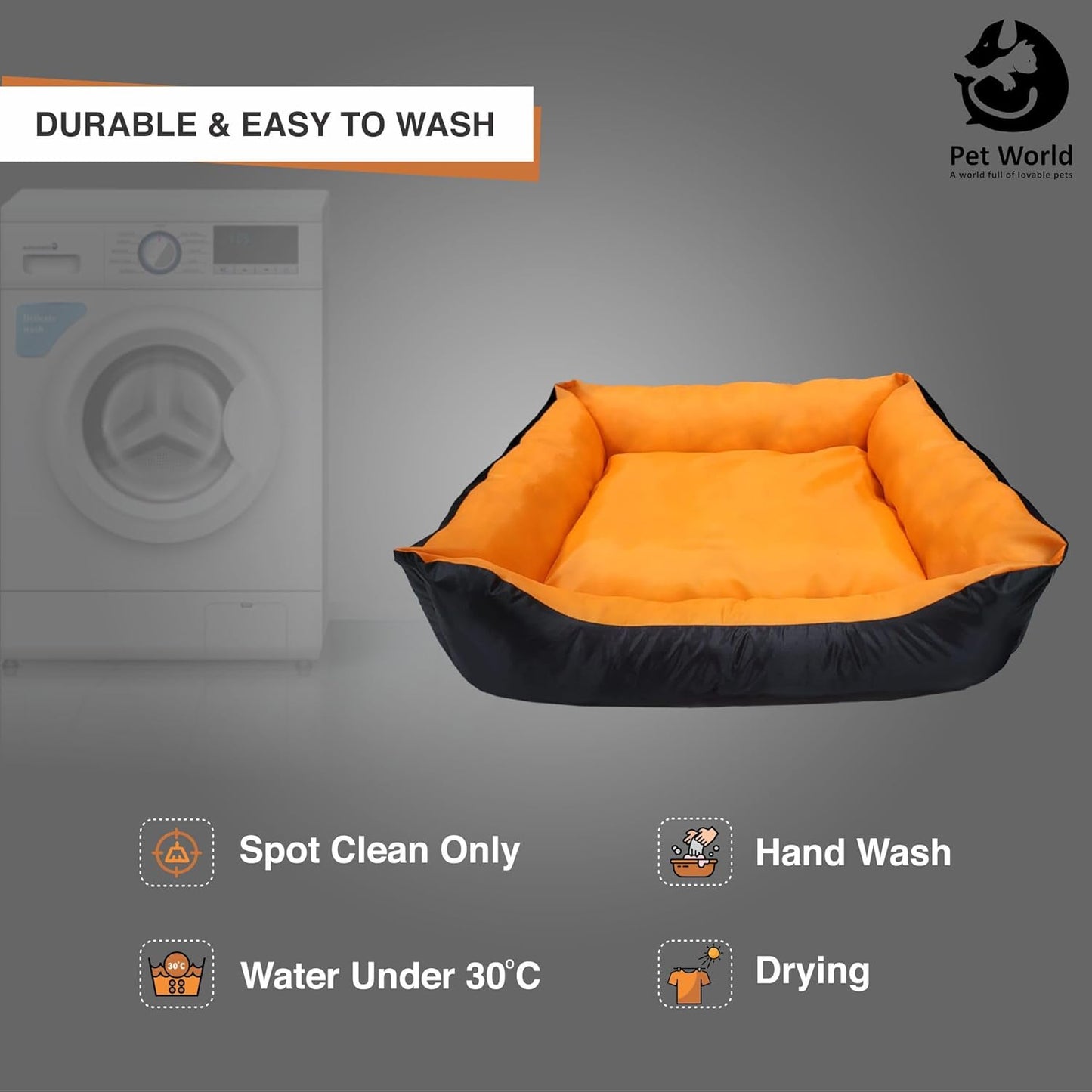 Durable & Easy to Wash Puppy Outdoor Friendly Bed