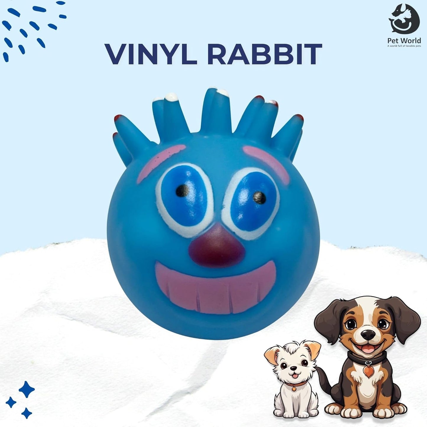 Tailworld Rabbit Rubber Squeaky Dog Toy