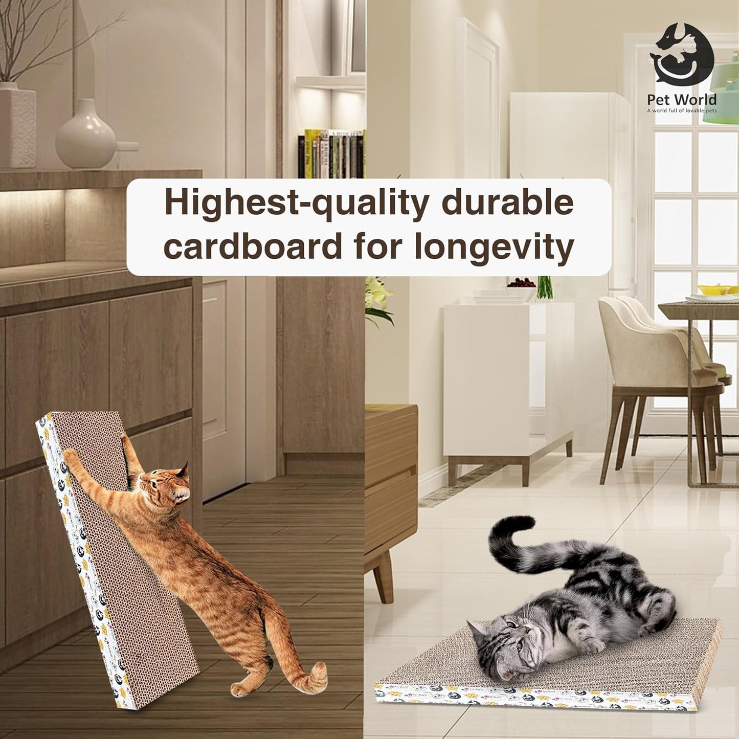 Tailworld Cat Scratcher Wide With Catnip