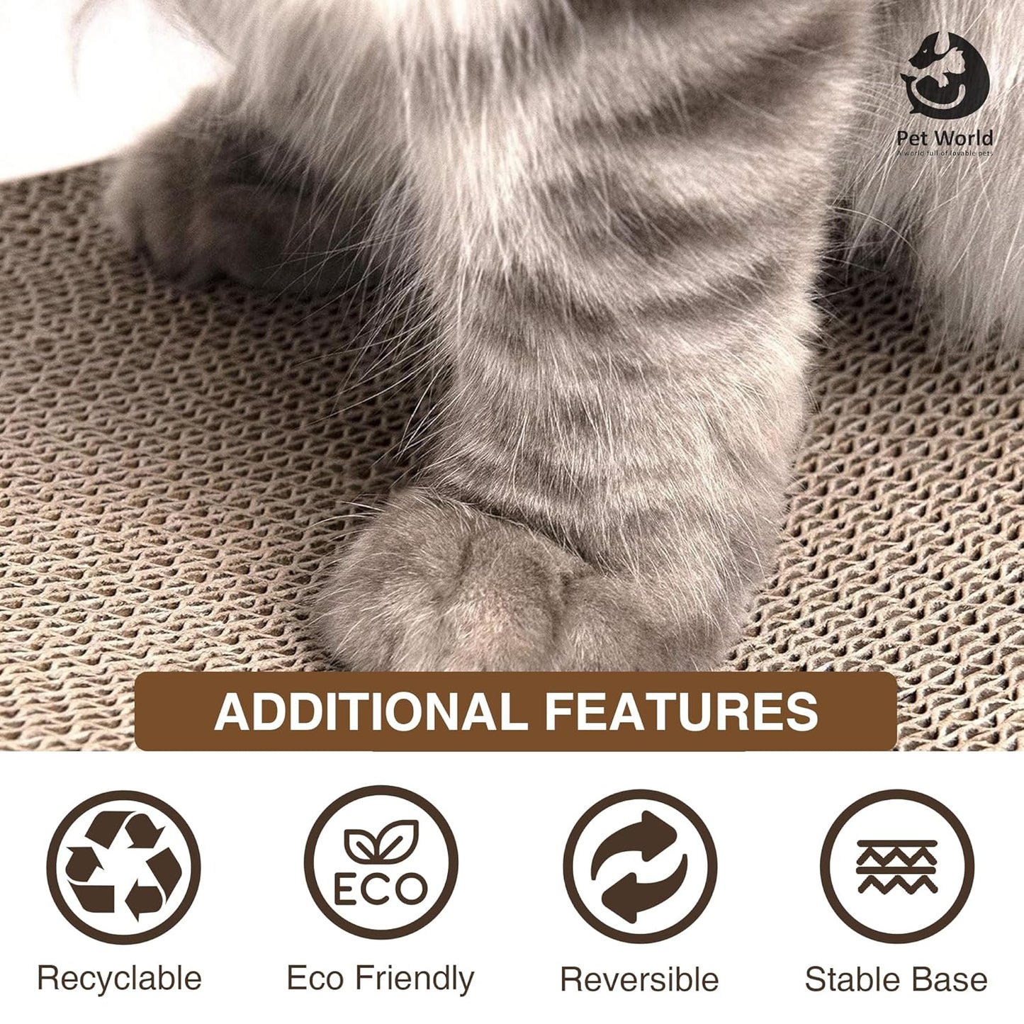 Tailworld Cat Scratcher Wide With Catnip