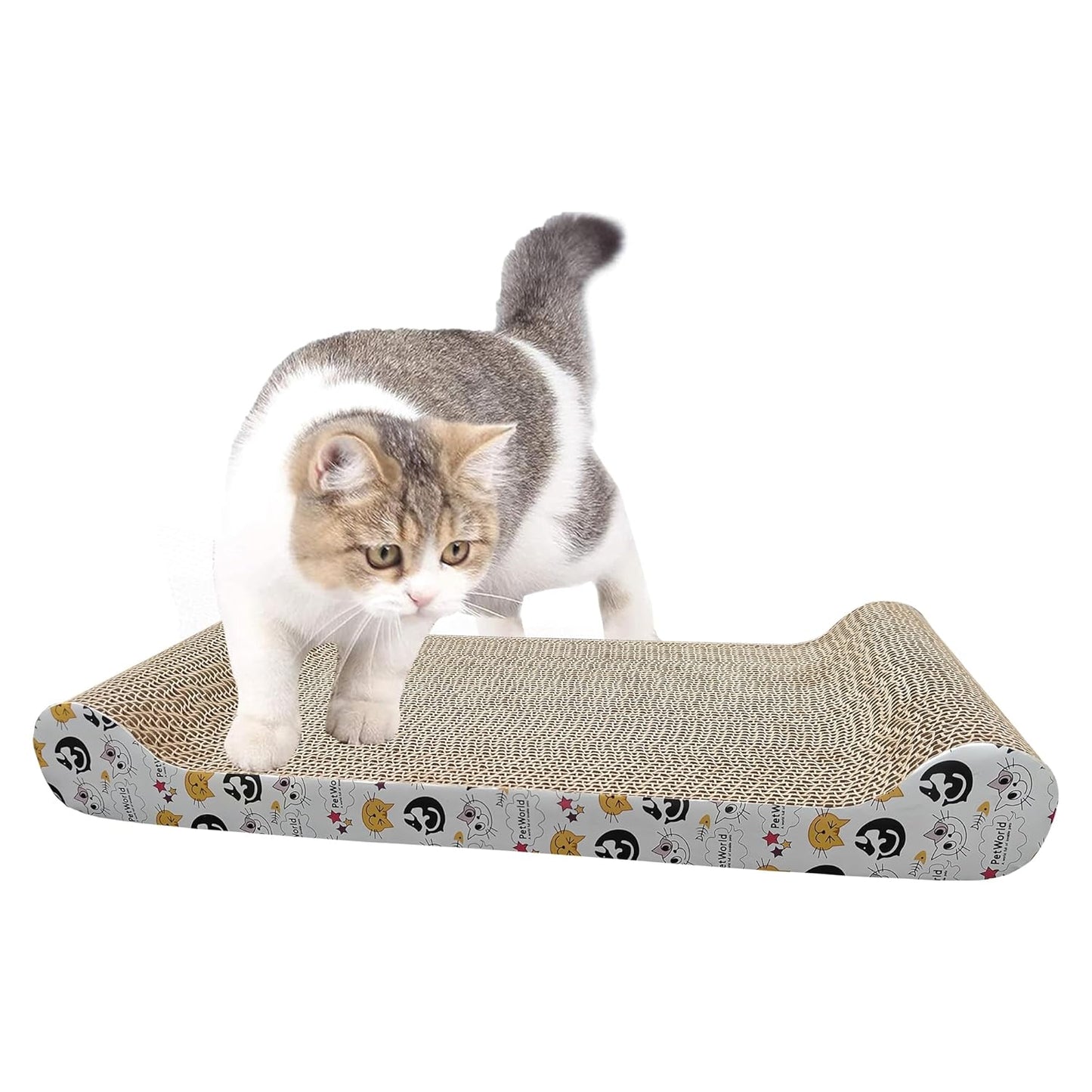 Tailworld Cat Scratcher Wide Shallow with Catnip (Small & Large)