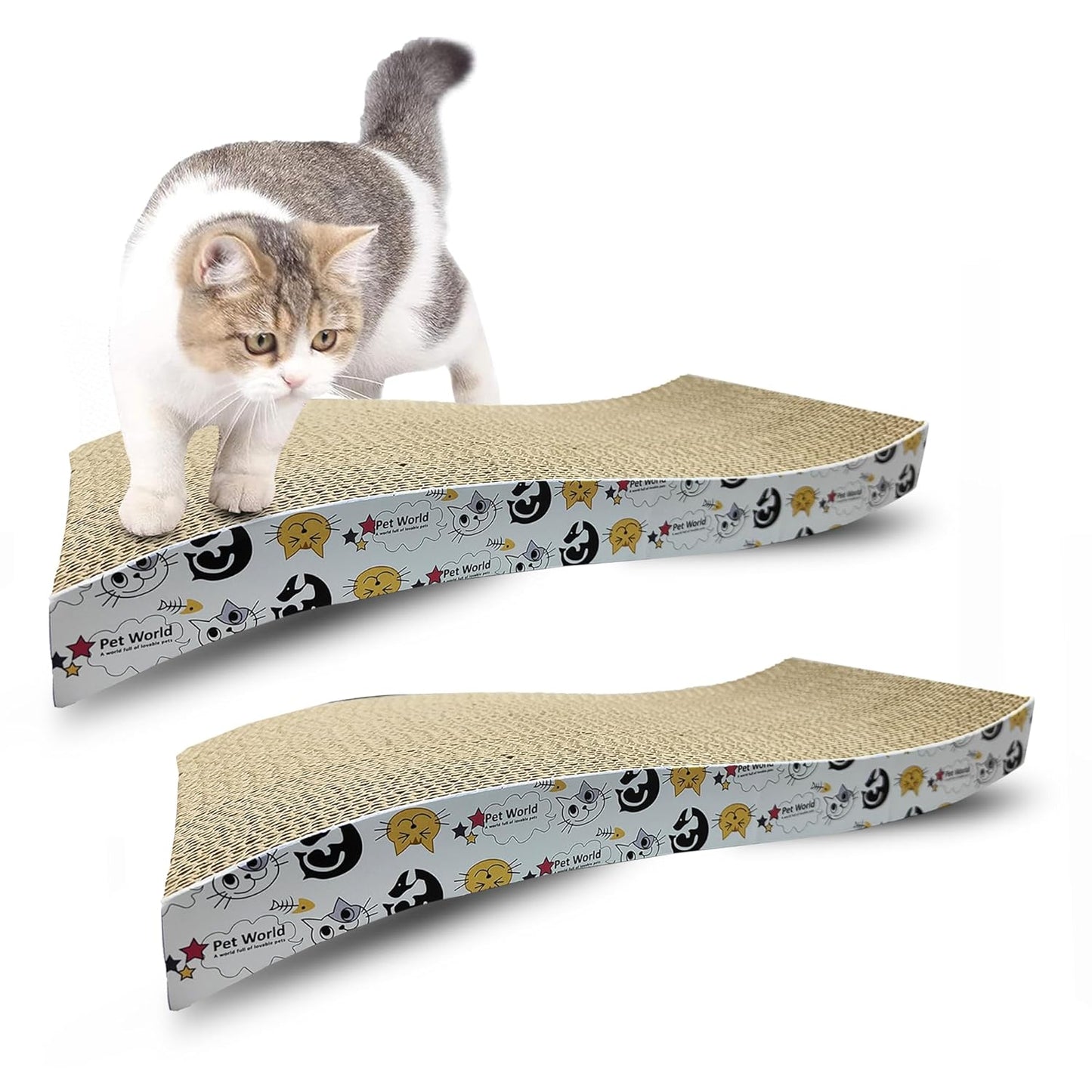 Tailworld Cat Scratcher Reversible Shallow with Catnip