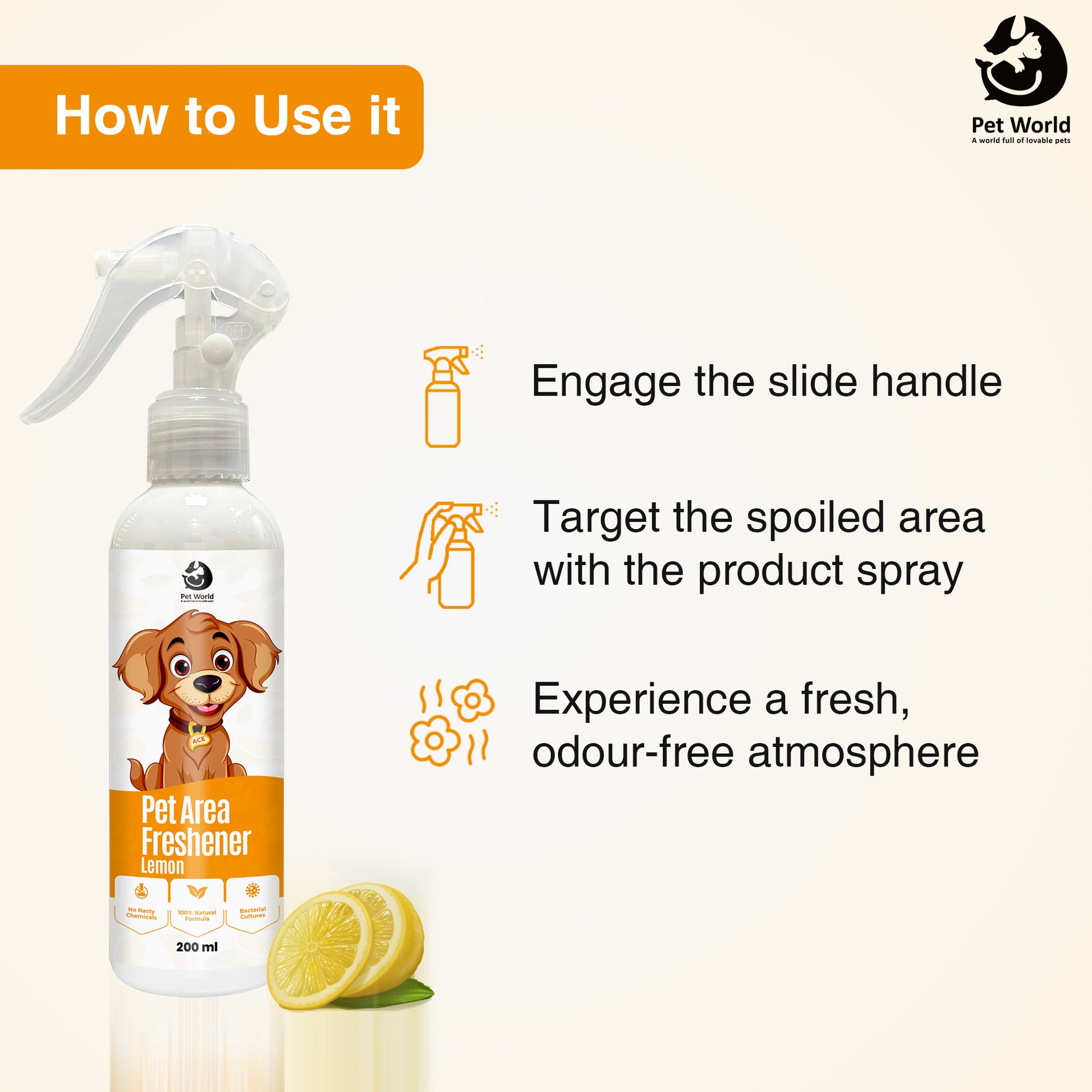 how to use dog air freshener