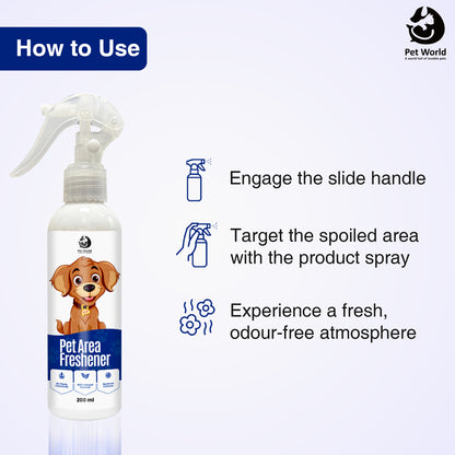 How to use pet area freshener