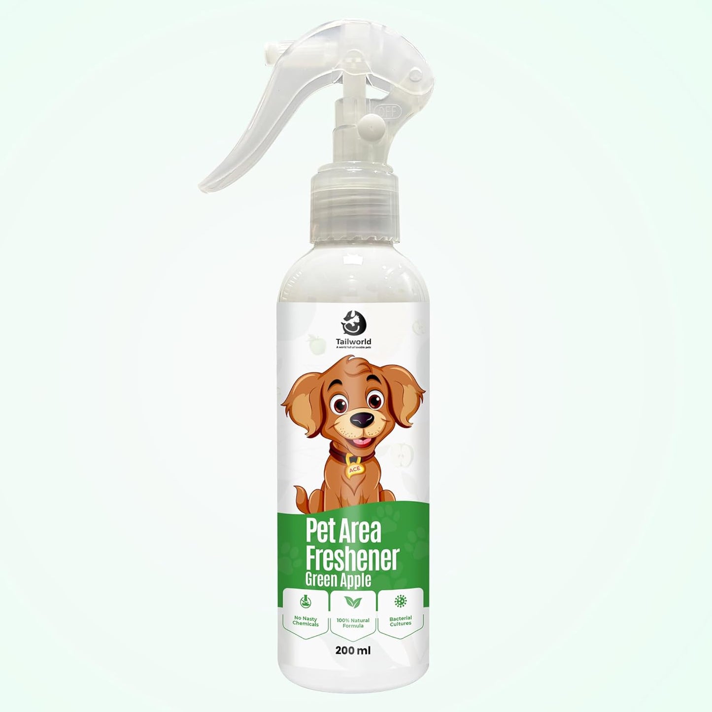Tailworld Pet Area Freshener with Fragrance of Green Apple (200ml)