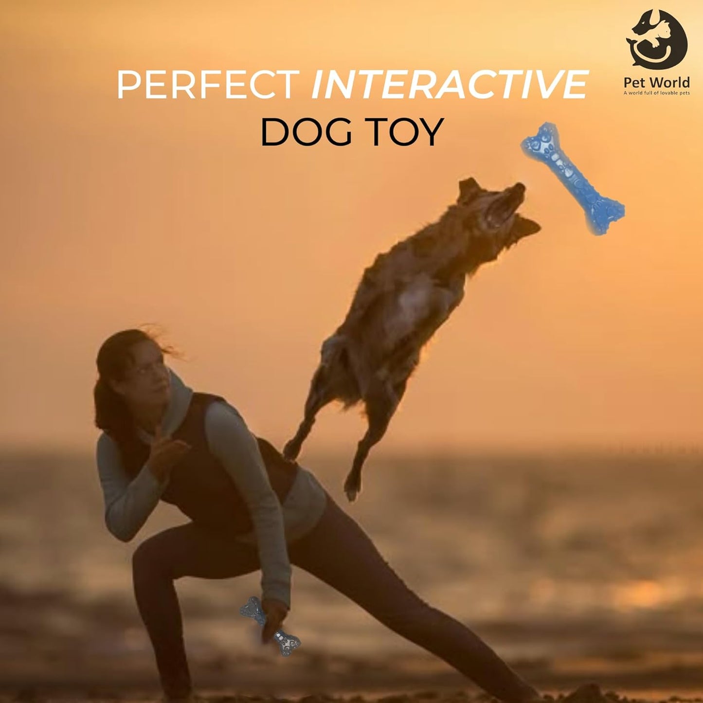 Tailworld Rubber Dog Bone Chew Toy