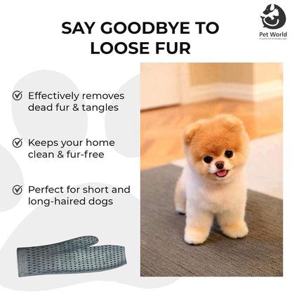 Effective hand rubber glove for pets