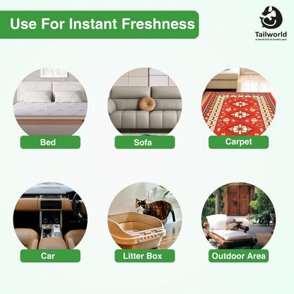 Tailworld Pet Area Freshener with Fragrance of Green Apple (200ml)