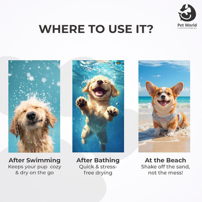 when to use pet towel