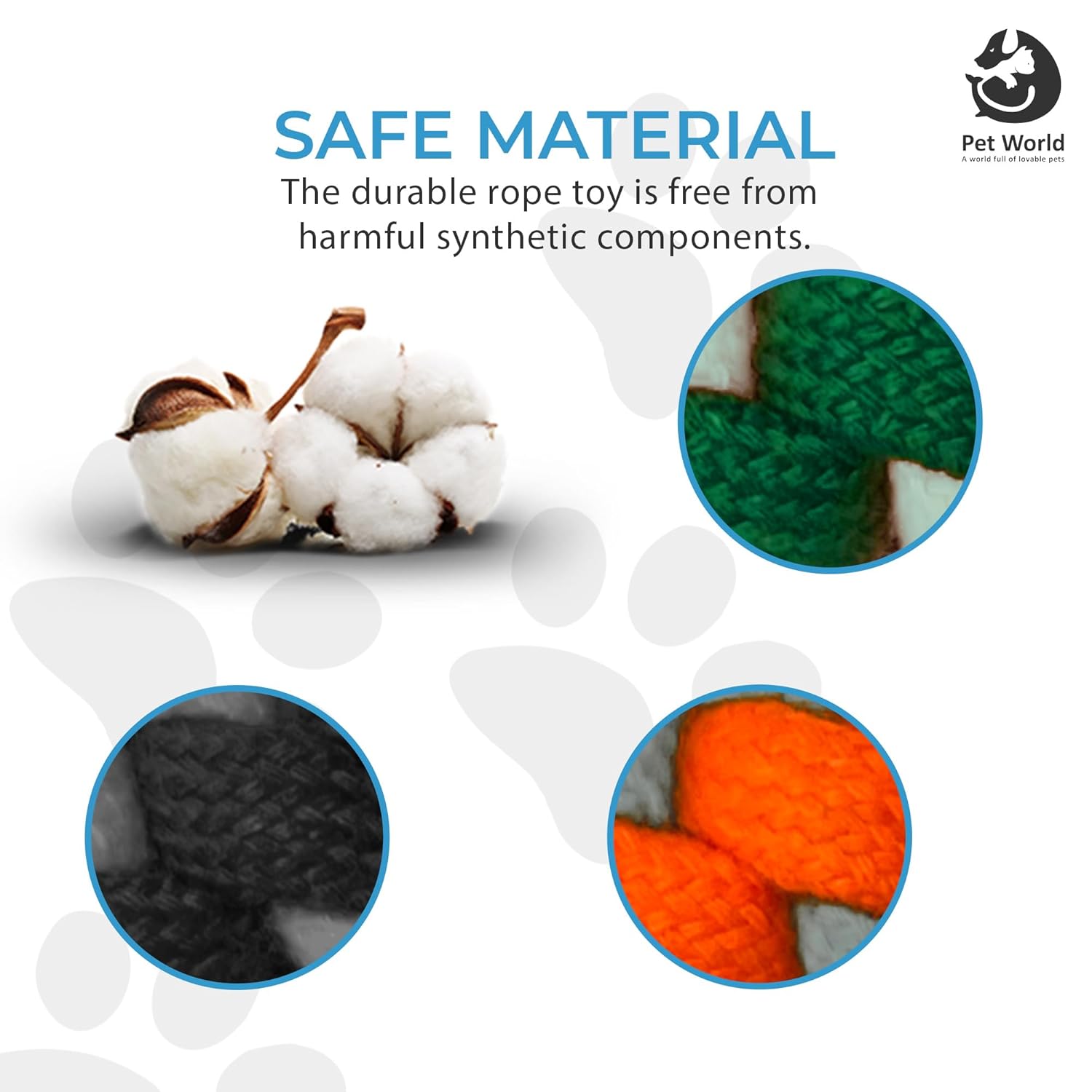 safe material for rope toy dogs