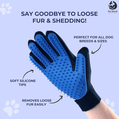 soft silicone hand glove for dog grooming