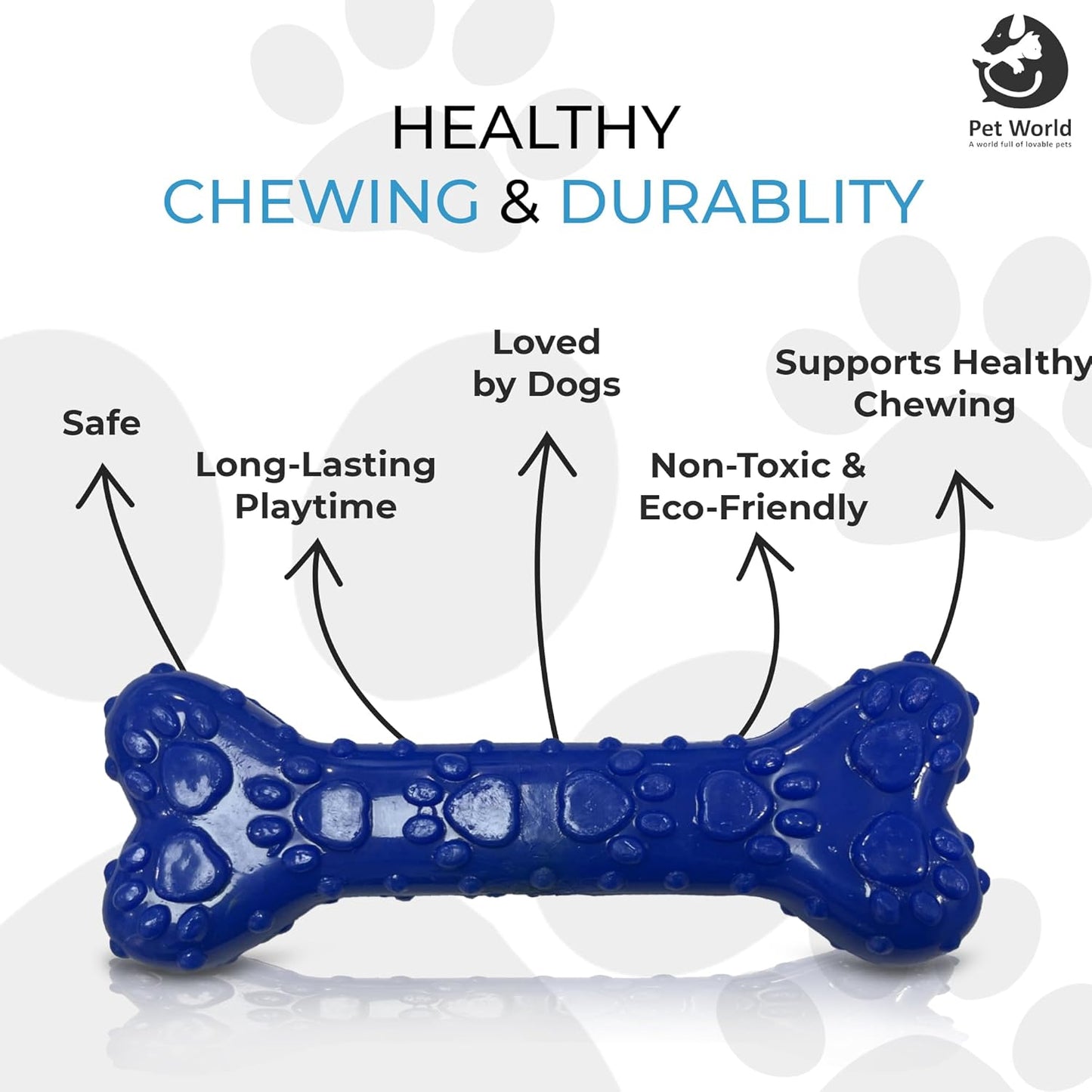 Tailworld Rubber Dog Bone Chew Toy