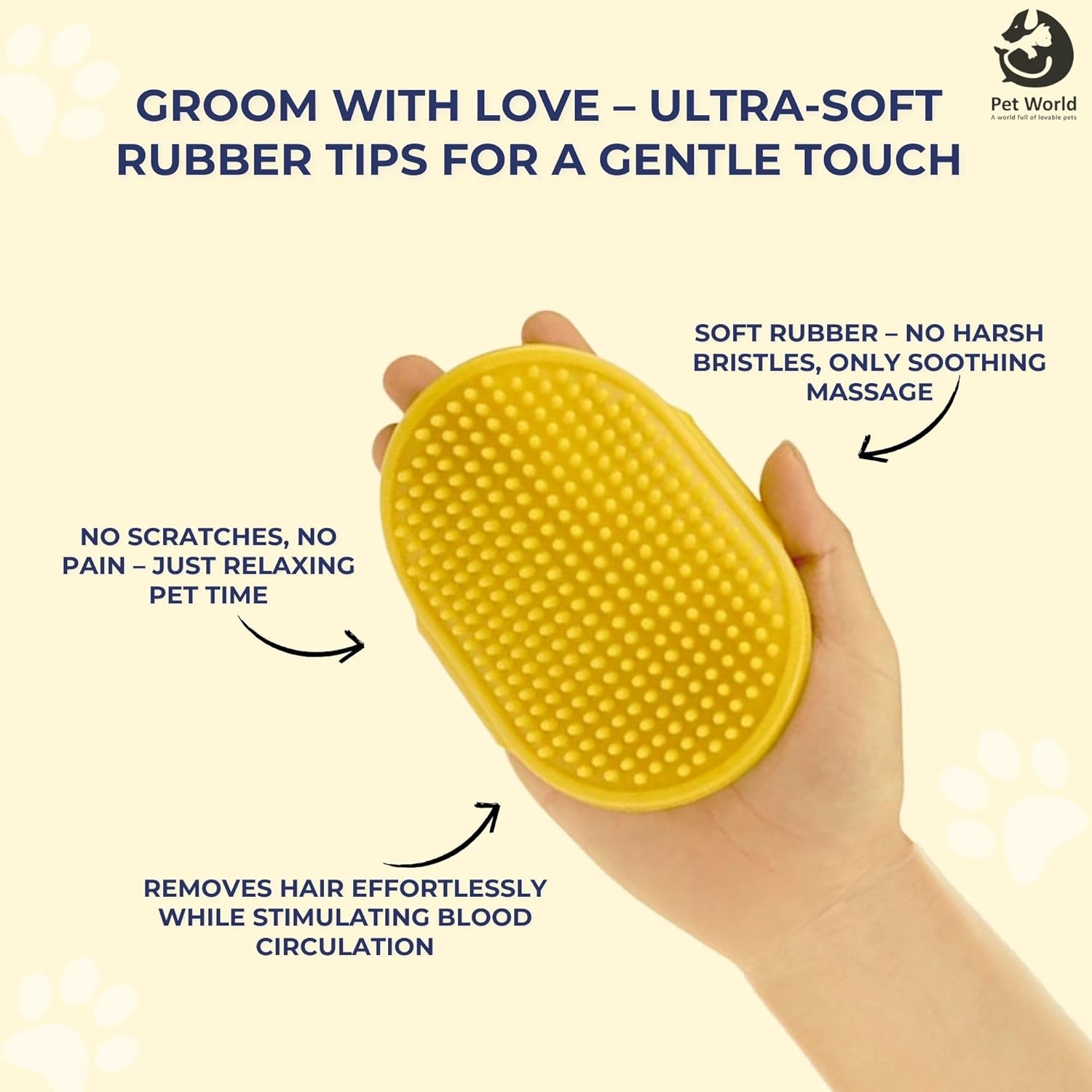 pets rubber hand glove