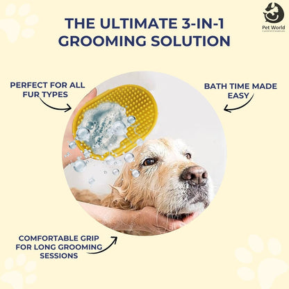 grooming hand glove for dogs