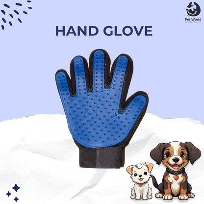 soft rubber bristles hand glove for pets