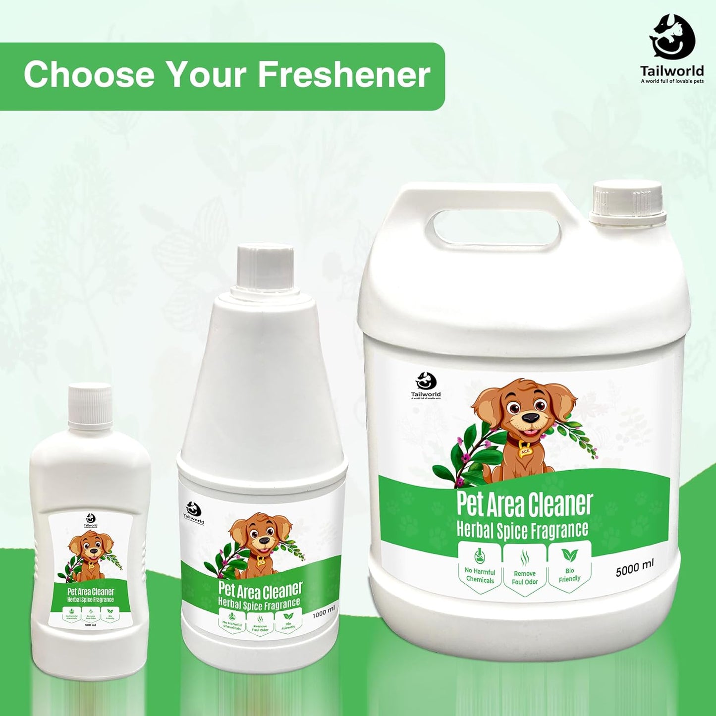Tailworld Pet Area Cleaner Eco-Friendly Odour (5000ml)
