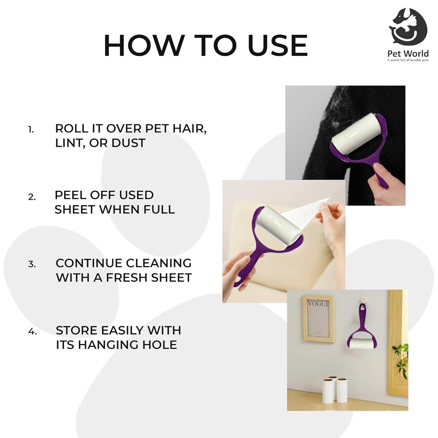 Tailworld Comfort Lint Roller