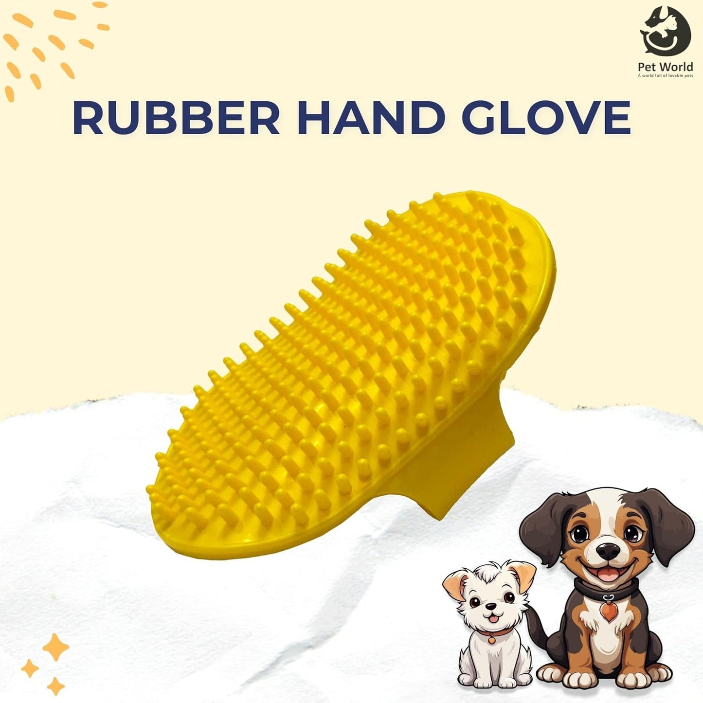 dog rubber hand glove
