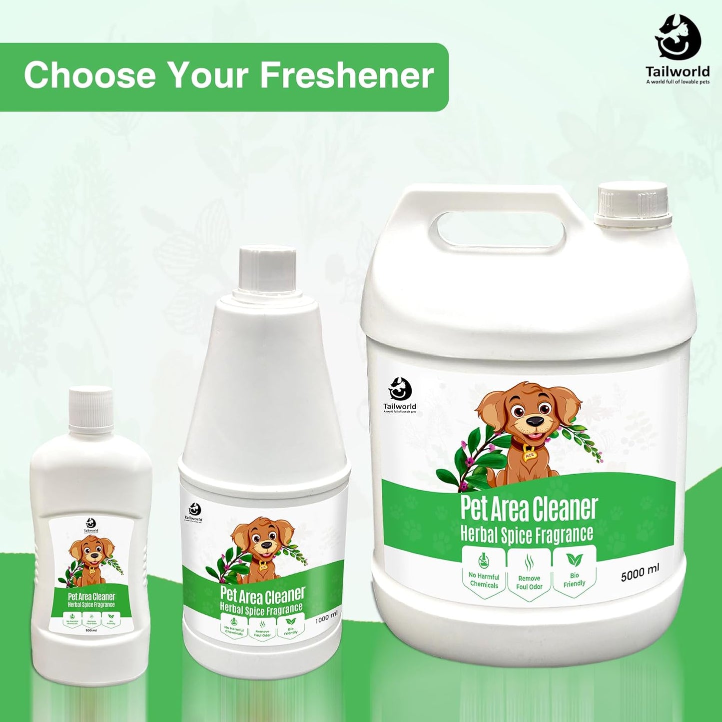 Tailworld Pet Area Cleaner Eco-Friendly Odour (1000ml)