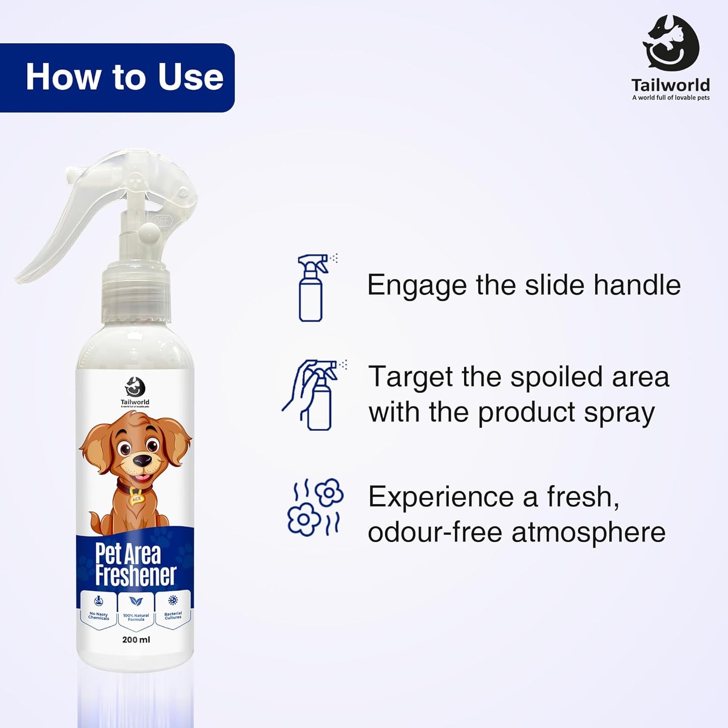 Tailworld Pet Area Freshener - No Flavour (200ml)