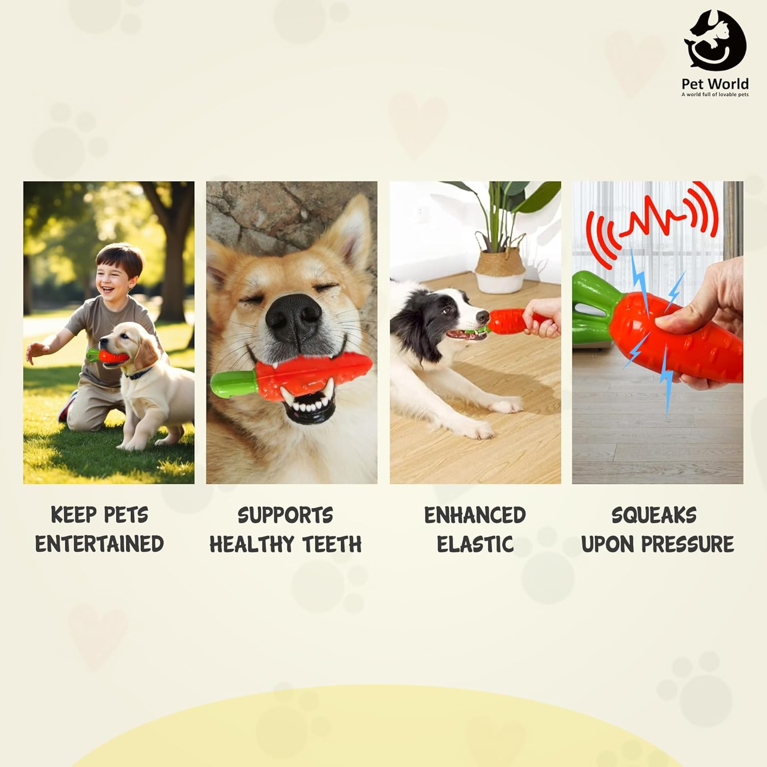 uses of carrot dog toy