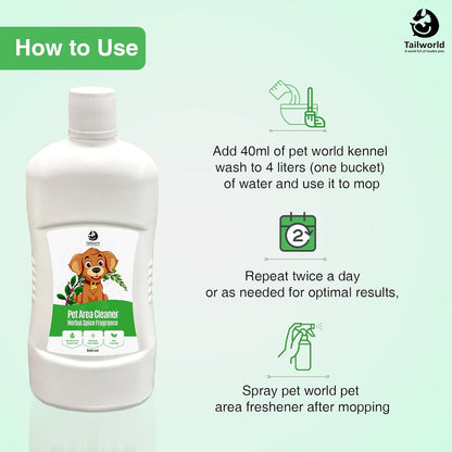 Tailworld Pet Area Cleaner Eco-Friendly Odour (500ml)