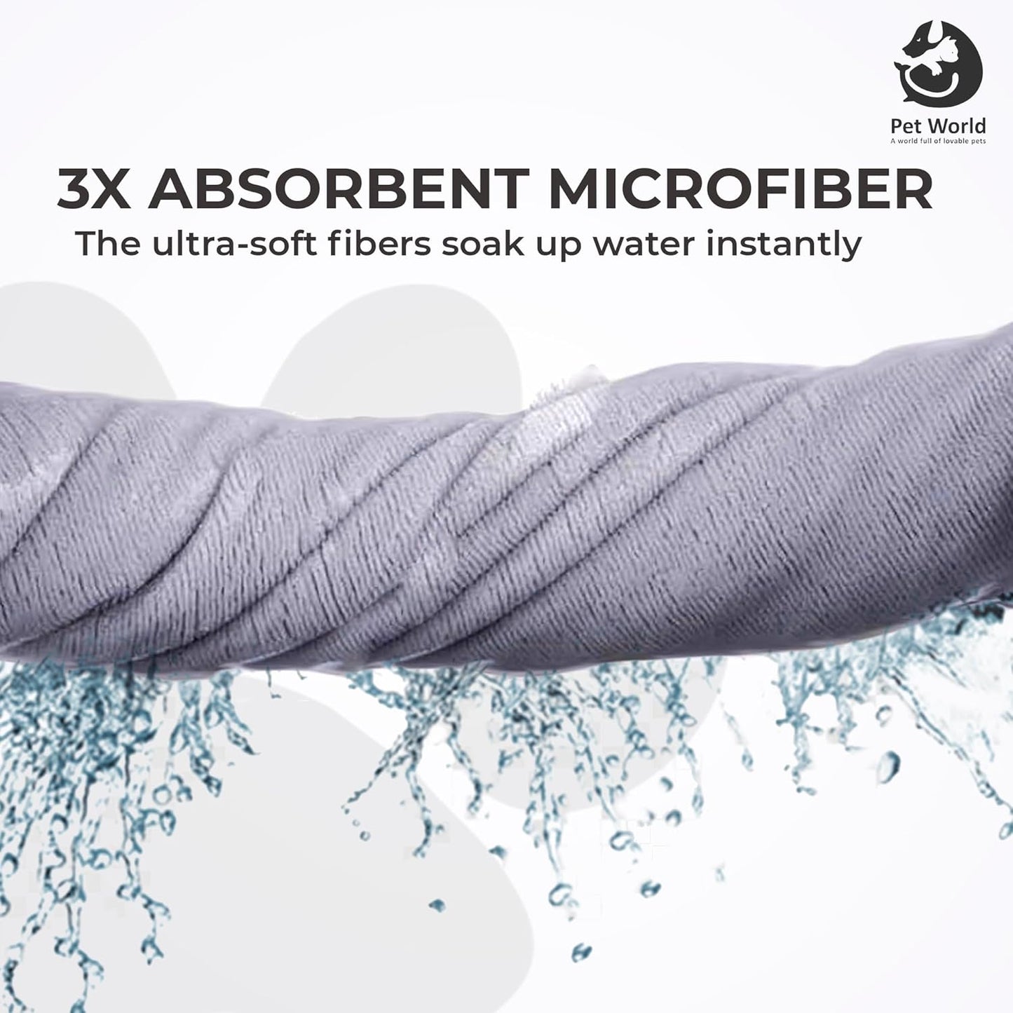 3x absorbent pet towel