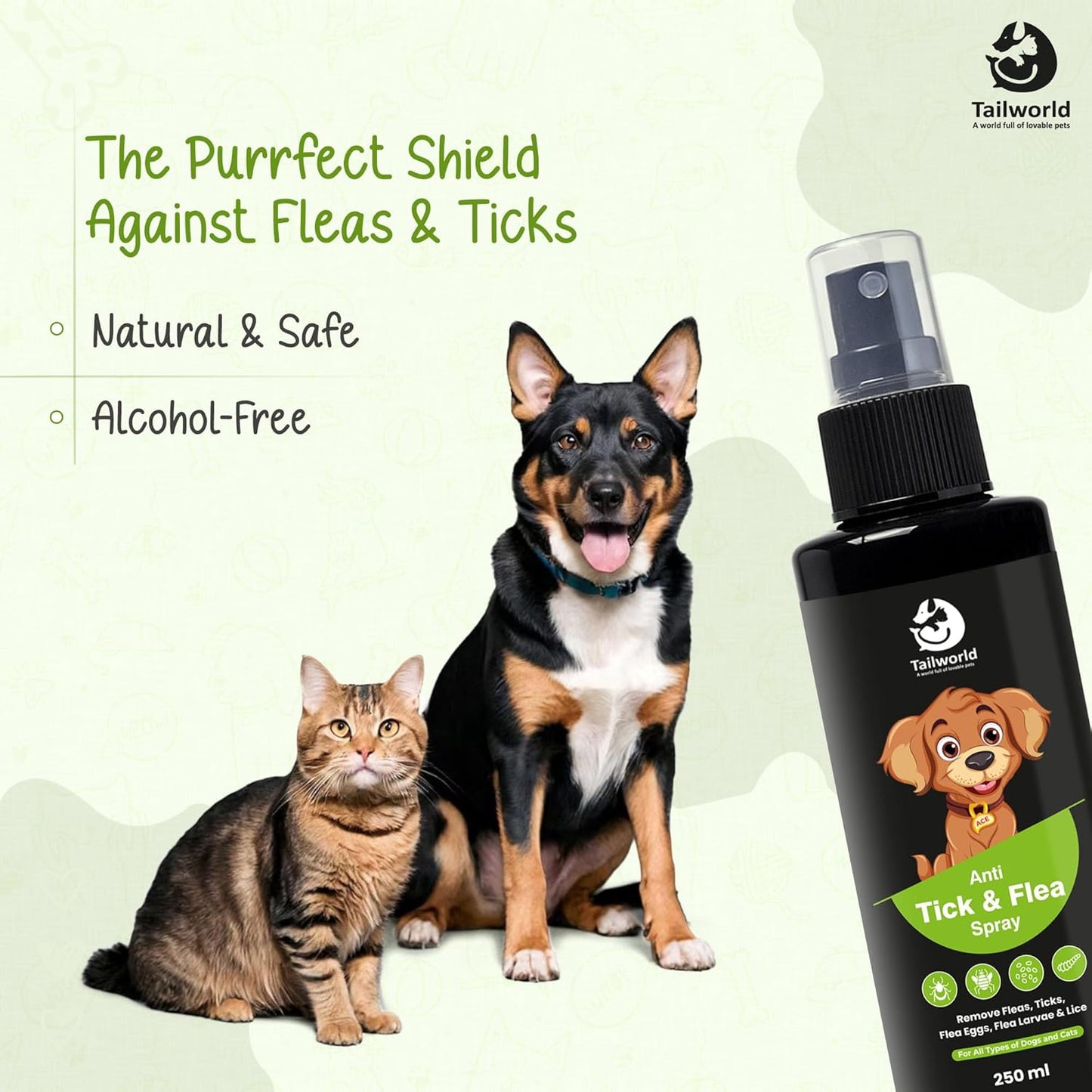 Tailworld Anti-Tick & Flea Spray