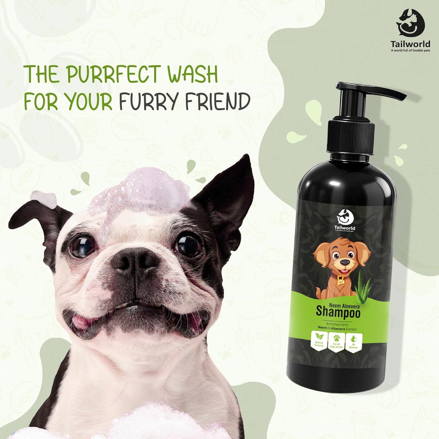Tailworld Neem Aloe vera Shampoo