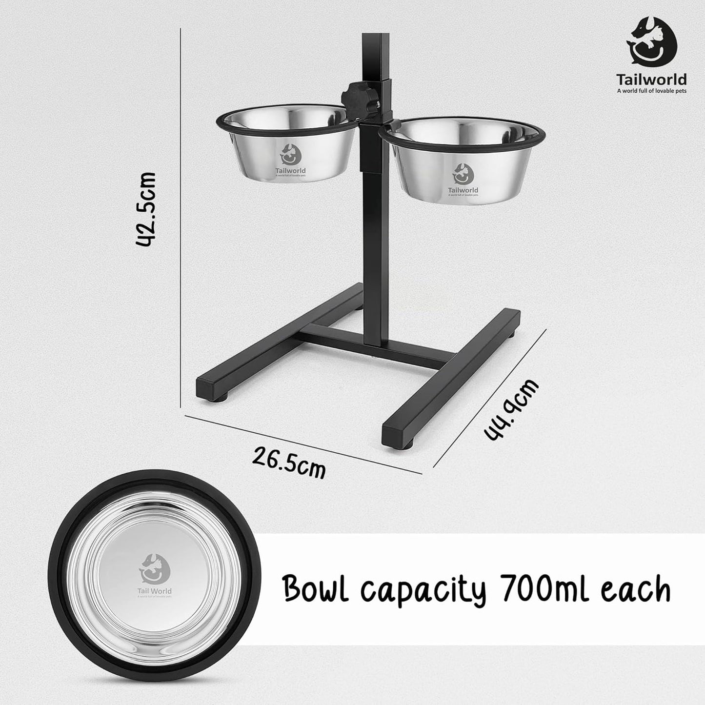 elevated dog bowl stand