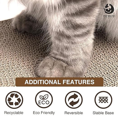 Tailworld Cat Scratcher with Straight Shape & 10ML Catnip (48x24x5)