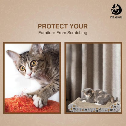 Tailworld Cat Scratcher Wide Shallow with Catnip (Small & Large)