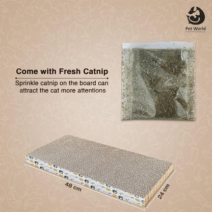 Tailworld Cat Scratcher Wide With Catnip