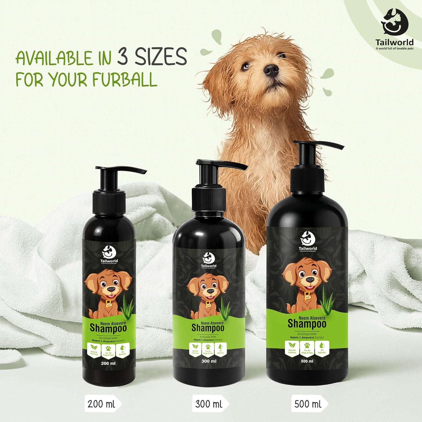 Tailworld Neem Aloe vera Shampoo