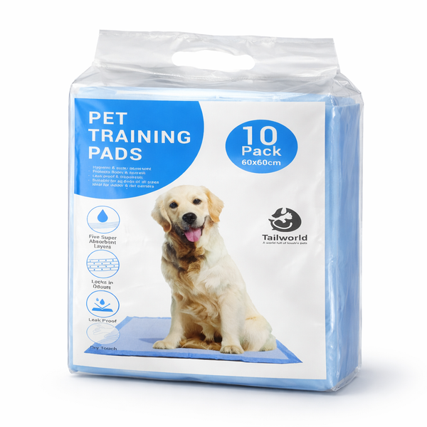 Tailworld Dog Training Pads - Pack of 10 (60 X 60 cm)